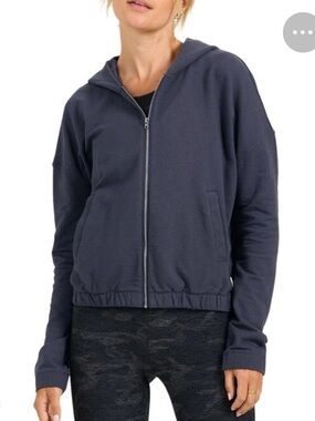 Vuori Laguna Full Zip Hoodie Azure Blue Grey